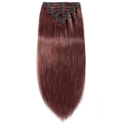 

Clip in 100 Remy Human Hair Extensions double weft Grade 7A Quality Full Head 8pcs 18clips Soft Silky Straight for Women