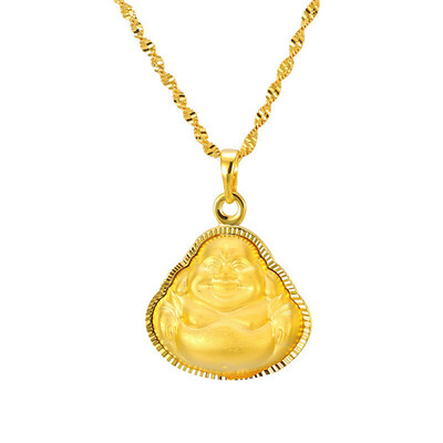 

High Quality Gold Color Buddha Religious Jewelry Pendant Necklace