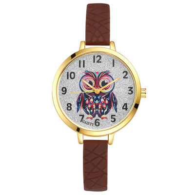 

Owl watch mens quartz watch GAIETY brand fashion watch silicone strap watch