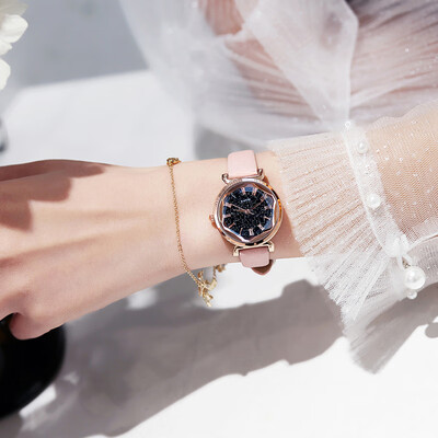 

Ins Wind Shake with chic Wind Korean Fashion Simple Star Womens Watch Student Watch Quartz Watch