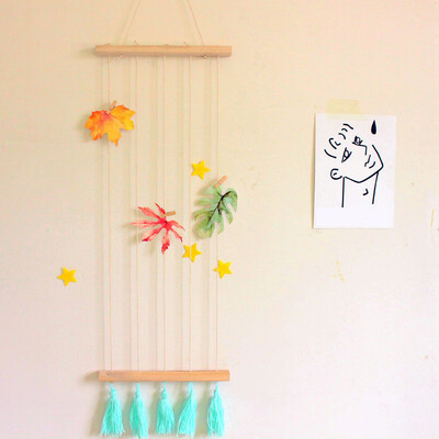

Toponeto Hanging Photo Display Macrame Wall Decoration Pictures Organizer Boho Home Decor