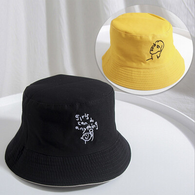 

Double-sided available couple hat smiley fisherman hat sun hat