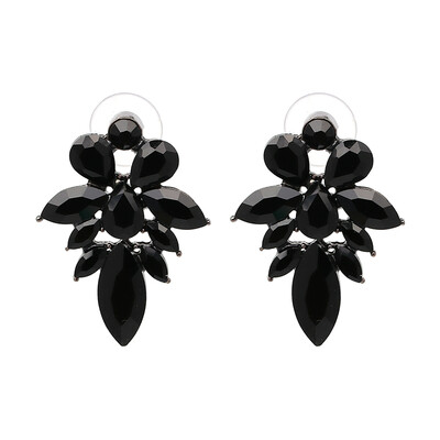 

Hot 2019 Luxury Retro Crystal Stud Earrings with opal Stone Women Christmas Birthday Gift Simple Sweety Jewelry J50060