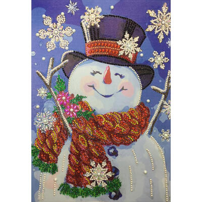 

5D DIY Special Shaped Diamond Painting Snowman Cross Stitch Embroidery Kit
