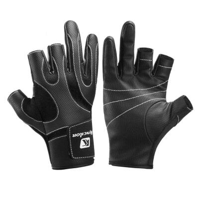 

3 Cut Fingers Anti-slip Fishing Gloves Outdoor Sports Riding Protection