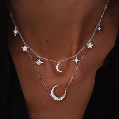

New Arrival Three Layer Pendant Necklace For Women 2 Colors Metal Necklaces Sexy Beach Party Jewelry Gift