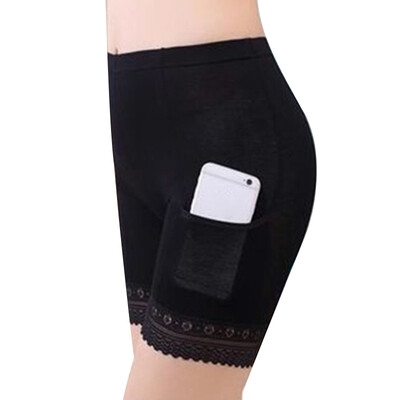 

Womens Elastic Solid Underwear Breathable Lace Shorts Lingerie Knickers Panties