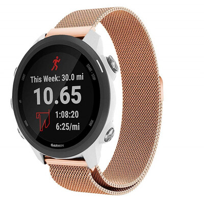 

〖Follure〗Milanese Magnetic Loop Stainless Steel Band For Garmin Forerunner 245245M Watch