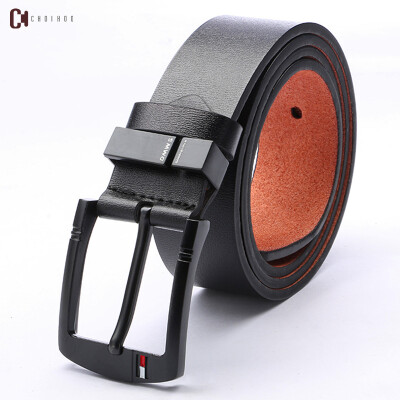 

Belt mens leather new youth business leather belt English letter trend pin buckle belt