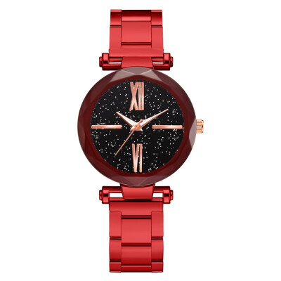 

Alloy steel belt table wish hot net red star quartz watch Roman numerals fashion casual womens watch