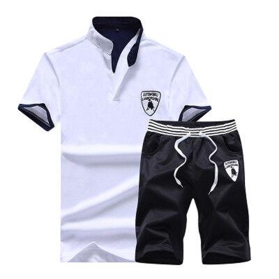 

Mens New 2 Pieces Casual Suit Fashion Unisex Polo ShirtsShorts Leisure Suit for Men And Women M-4XL 230