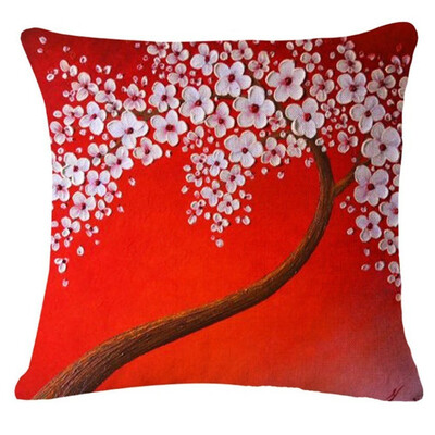 

〖Follure〗Tree Leaves Sofa Bed Home Decoration Festival Pillow Case Cushion Cover