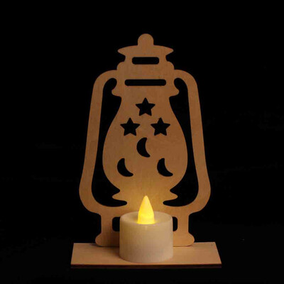

Gobestart Eid Mubarak Ramadan Wooden Plaque Ornament Muslim Islam Hanging Pendant Decor