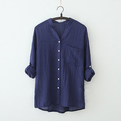 

New Fashion Summer Womens Loose Linen Tops Short Sleeve T Shirt Blouse Beach