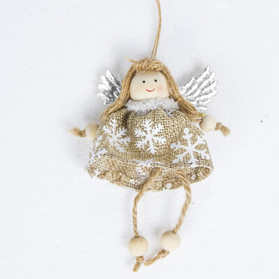 

FUNNYBUNNY 1PC Christmas Mini Decoration Doll Santa Snowman Angel Doll Doll Christmas Tree Door&Window Creative Pendant