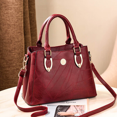 

2019 spring new European&American big bag shoulder bag simple handbag diagonal bag fashion handbag