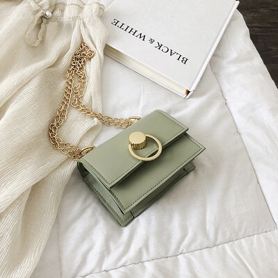 

Sen casual simple versatile slung small square bag female 2019 new fashion temperament Korean version of the chain shoulder bag