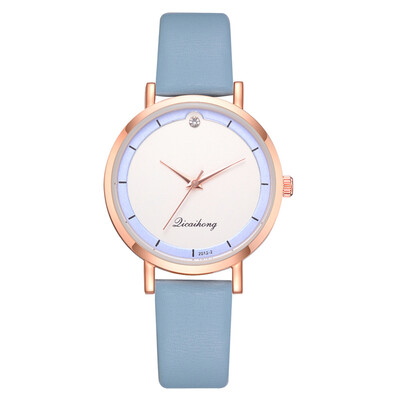 

Korean fashion creative personality female student watch wish new PU belt ladies casual fashion watch