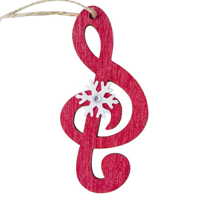 

Siaonvr Christmas Decorations Wooden Painted Snowflake Musical Notes Christmas Ornaments