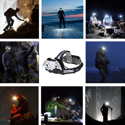 

Waterproof LED Headlamp Headlight Head Torch Micro USB Charging Cable