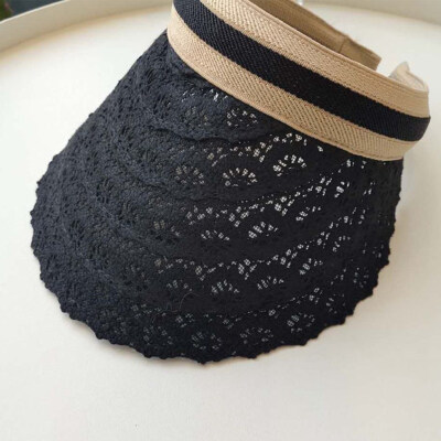 

Girl Visor Sun Beach Straw Empty Hat Female Sun Protection Visor