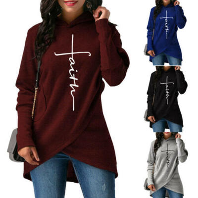 

Womens Parka Pullover Hoodie Sweatshirt Hooded Sweater Jumper Blouse Coat Tops