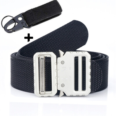 

Luxury Mens Tactical Belt For Jeans Pants Military Nylon Belt Metal Buckle Outdoor Training Belts High Quality Canvas Strap Gift