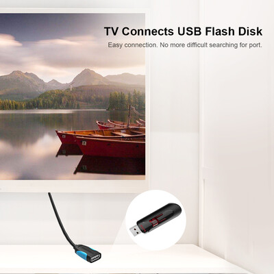 

VENTION USB20 Extension Cable Male to Female High Speed for USB Flash Disk Keyboard Mouse 5MBlack