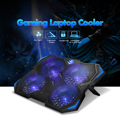 

Gaming Laptop Cooler Notebook Cooling Fan USB Laptop Stand with Four Fans for Gaming Strong Wind Low Noise