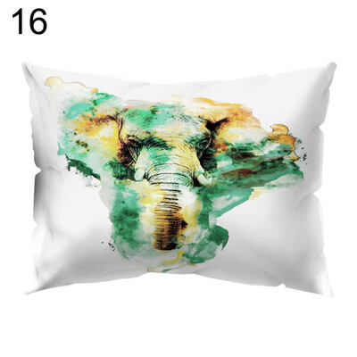 

Tiger Maple Leaf Throw Pillow Protector Case Cushion Cover Sofa Bedding Articles