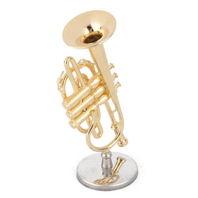 

Greensen Miniature Cornet Model Musical Instrument Model Musical Gifts Home Decor Ornaments