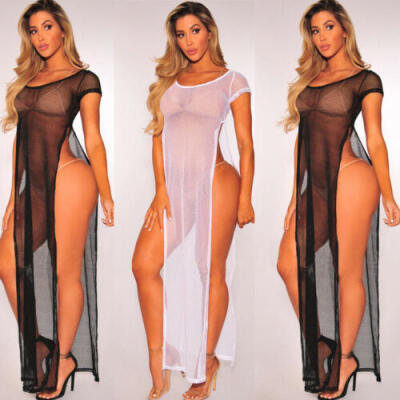 

Women Beach Cover-up Swimsuit Covers up Bathing Suit Swimwear Mesh Beach Dress