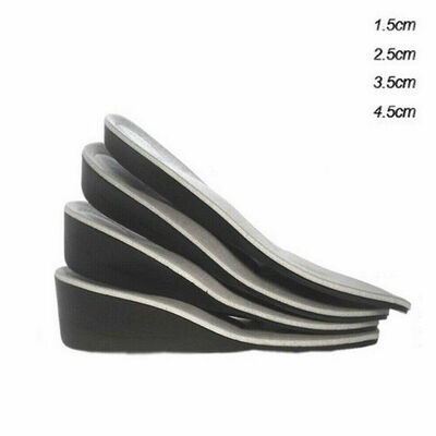 

Men Women Invisible Heel Lift Taller Shoe Inserts Height Increase Insoles Pad