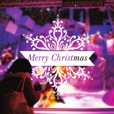 

〖Follure〗Merry Christmas Background Wall Decoration Removable Wall Stickers