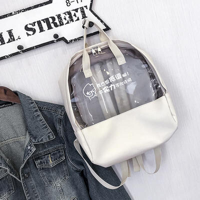 

2019 New Wave Fashion Transparent Large Capacity Backpack