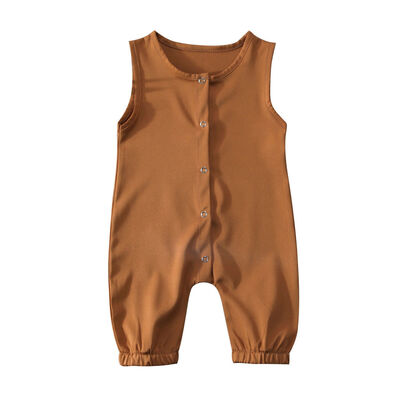 

Newborn Baby Boy Girl Kids Cotton Infant Sleeveless Romper Jumpsuit Bodysuit Clothes Outfit