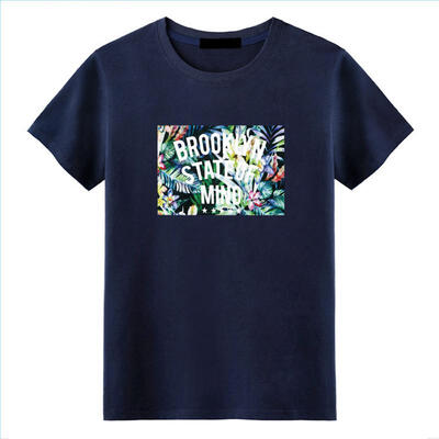 

T-shirt Mens Fashion Casual Personality T-shirt Street Hip Hop Harajuku T-shirt "Brooklyn State Of Mind" Printing New