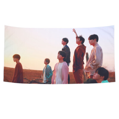 

BTS Tapestry Love Yourself Fake Love V Suga Jimin Jung Kook Wall Hanging Decor for Home BTS