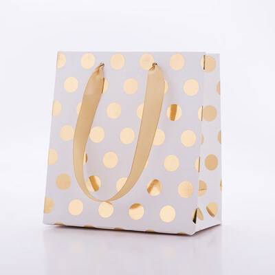 

FUNNYBUNNY Gift Bags Set with Ribbon Handles Gold&Silver gift Bags Perfect for Weddings Birthday&Holiday Presents