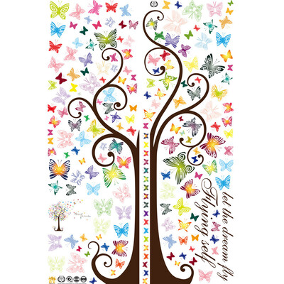 

Butterfly Tree Removable Wall Sticker Bedroom Television Background Sticker