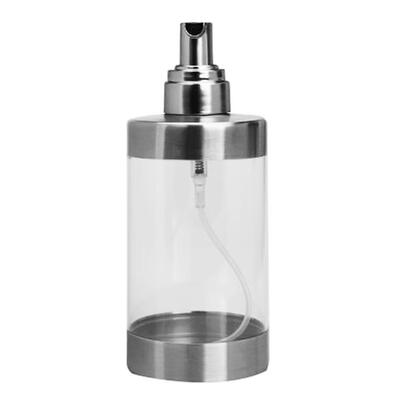 

350ml Stainless Steel Acrylic Liquid Soap Dispenser Bathroom Soap Bottle
