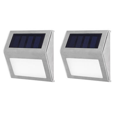 

Stainless Steel 3LED Solar Stair Light Outdoor Garden Pathway Street Lamp