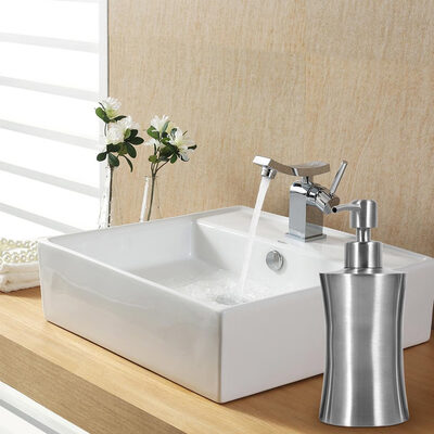 

1pc 304 Stainless Steel Bathroom Shower Pump Lotion Dispenser Liquid Bottle 400ml250ml220ml
