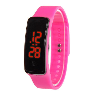 

Fashion Men Women Casual Sports Bracelet Watches LED Electronic Digital Candy Color Unisex Silicone Watch