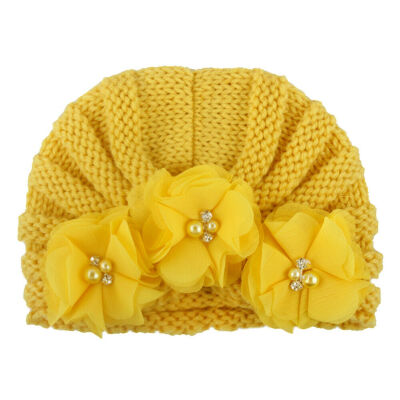 

Cute Newborn Toddler Infant Baby Girl Flower Soft Cotton Hospital Cap Beanie Hat