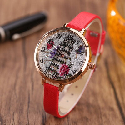 

Silver Pisa Leaning Tower Lady Personality Digital Quartz Watch