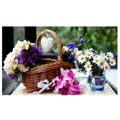 

Gobestart 5D Embroidery Paintings Rhinestone Pasted DIY Diamond Painting Cross Stitch