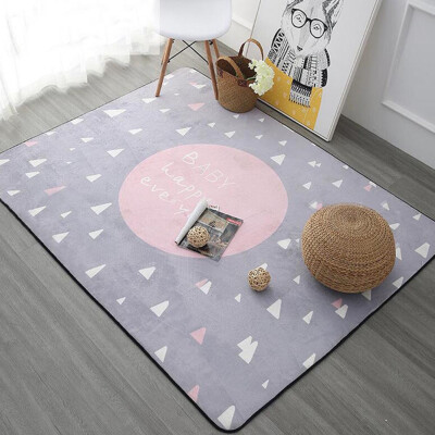 

Nordic Style Carpet Anti-Slip Rug Children Crawling Mat Carpet For Living Room And Bedroom