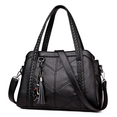

Hot Sale Women Casual Tote Bag Female Handbag Large Big Shoulder Bag for Women Tote Ladies Vintage Genuine Leather Crossbody Bag