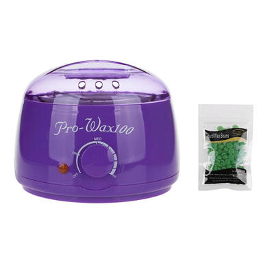 

500cc Paraffin Wax Warmer Heater Hair Remover EU PurpleDepilatory Wax Bean